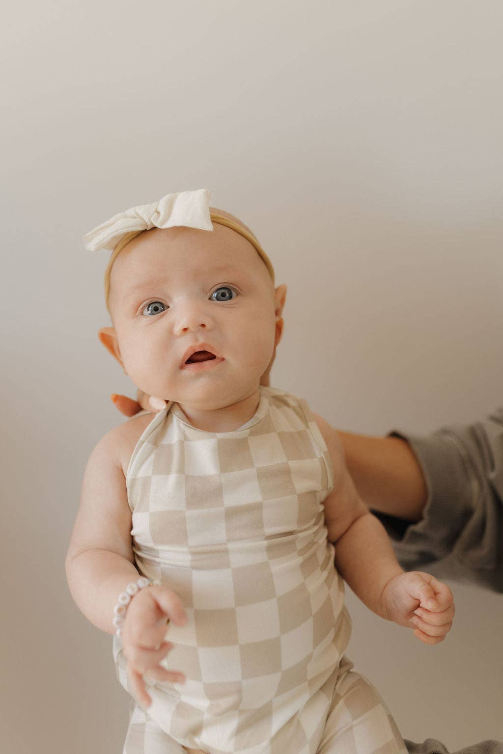 Harem Bamboo Romper | Checkerboard: 12-18 Months - Image 8