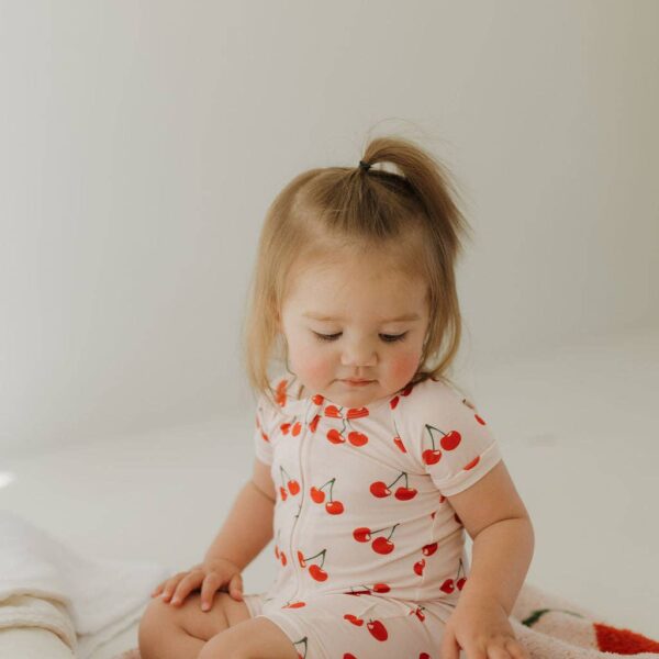 Bamboo Zip Shortie | Cherry Orchard: 18-24 Months - Image 5