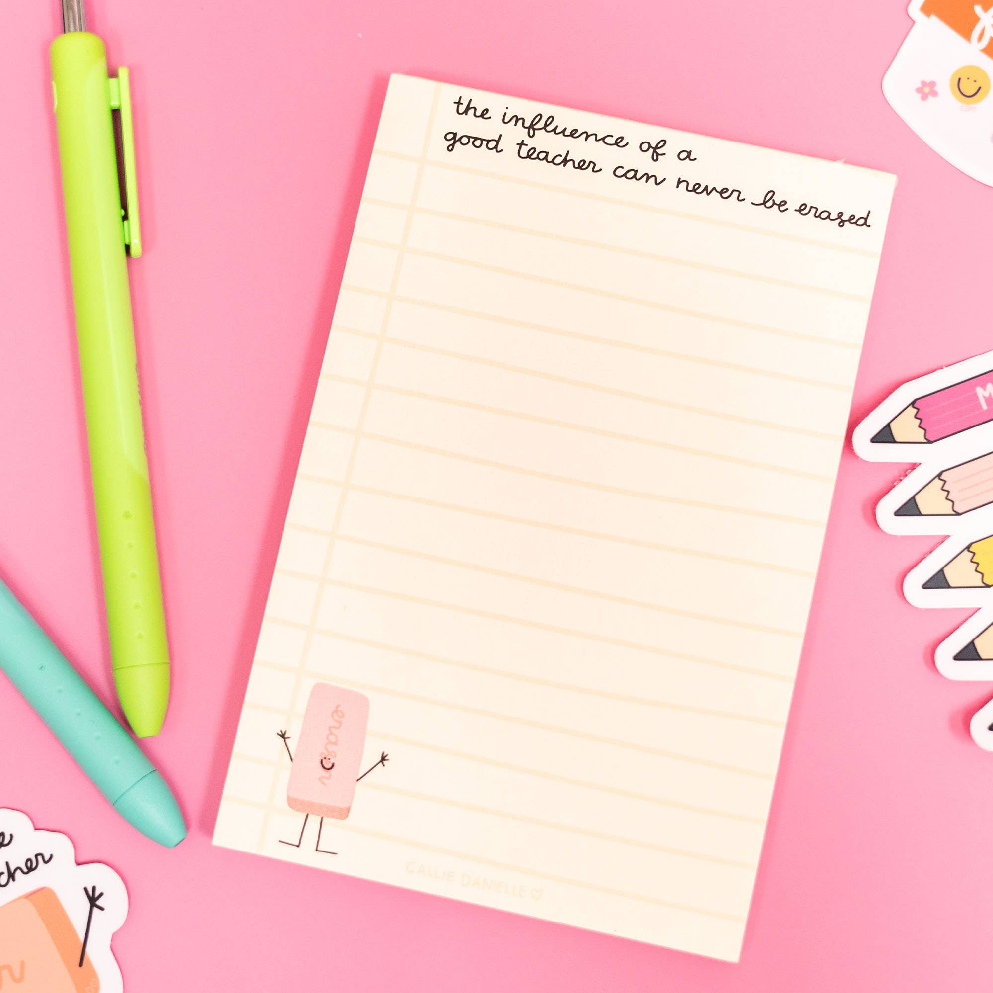 Influence Of A Good Teacher Notepad