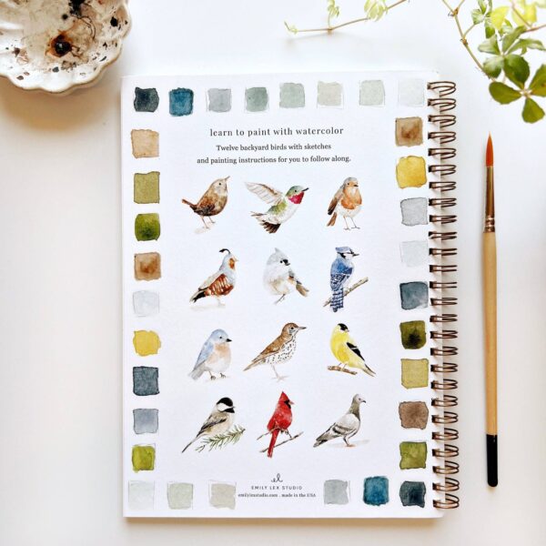 Birds watercolor workbook - Image 2