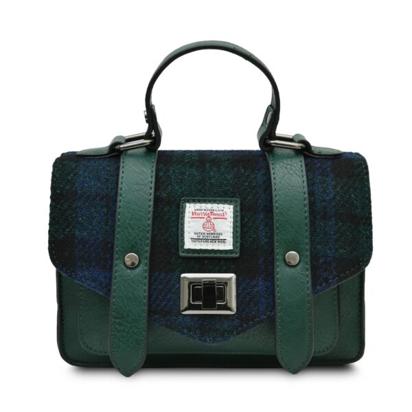 The Mini Satchel: Black Herringbone - Image 9