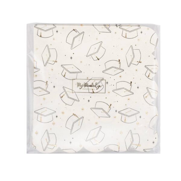 Grad Cap Cocktail Napkin - Image 2