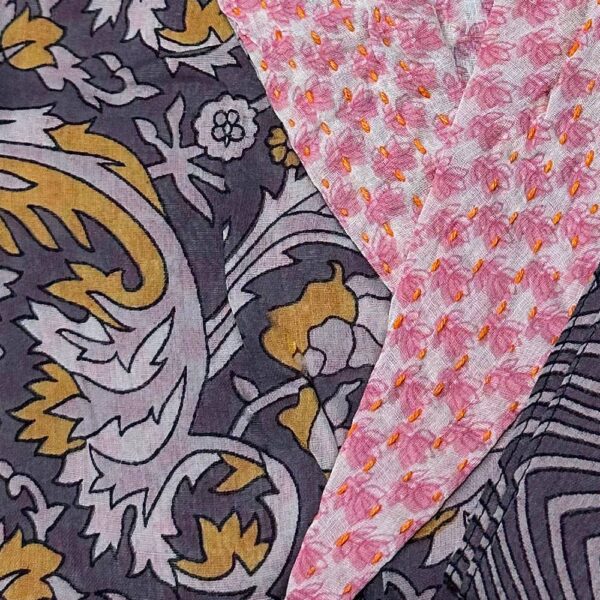 Recycled Sari Spa Bath Robe - Image 3
