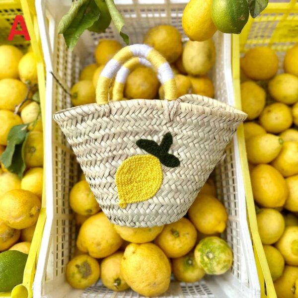 Sweet Summer Delights Tote Bag, Small French Baskets - Image 4