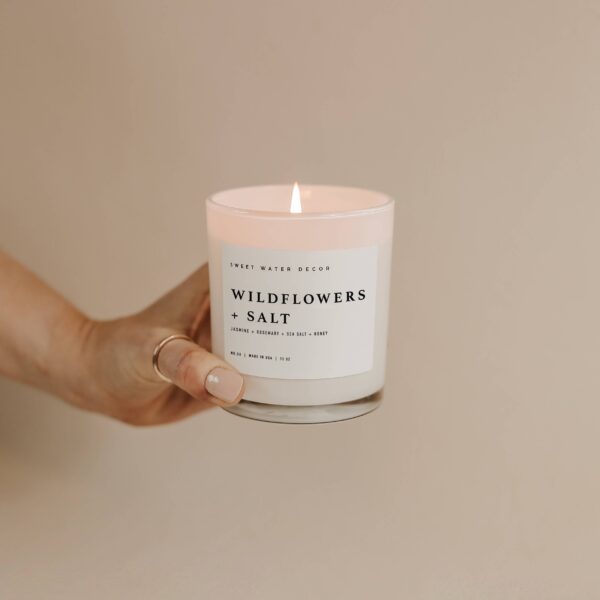 Wildflowers and Salt 11 oz Soy Candle - Image 2