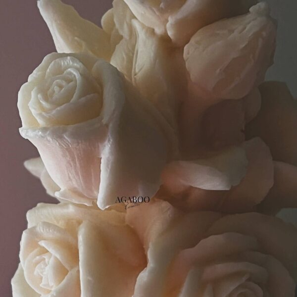 Romantic Rose Bouquet Candle 7.5x3.5in - Flowers: Golden Honey, Honeysuckle Jasmine - Image 9