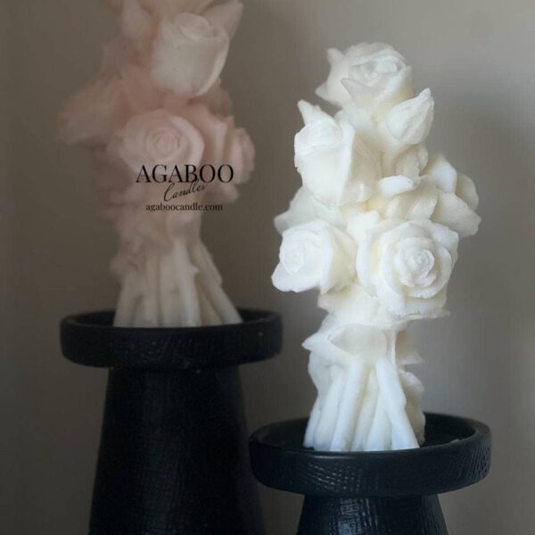 Romantic Rose Bouquet Candle 7.5x3.5in - Flowers: Golden Honey, Honeysuckle Jasmine - Image 7