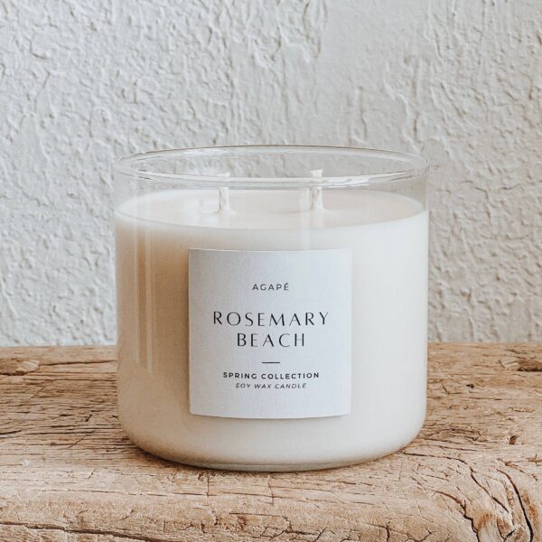 Agapé Candles - ROSEMARY BEACH CANDLE - Image 3