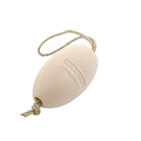 Cotton flower rotating soap on rope 240g