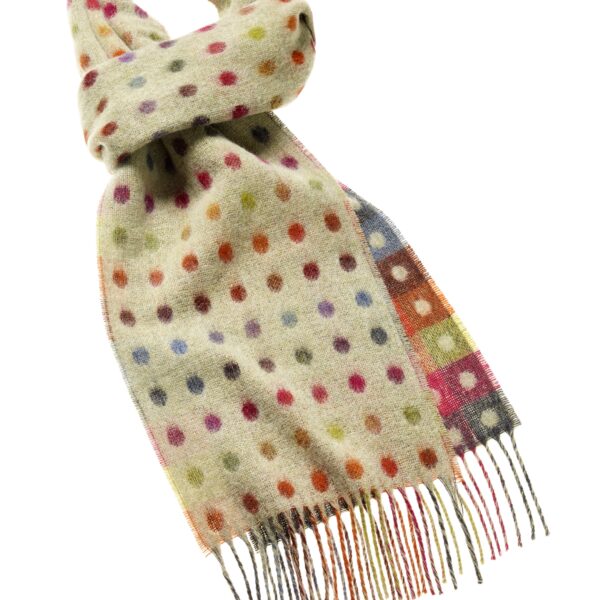 Bronte Moon - Spot Check Scarf Selection - Merino Lambswool - Made in UK - Image 2