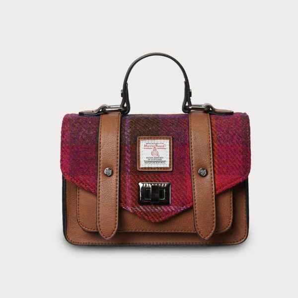 The Mini Satchel: Black Herringbone - Image 10