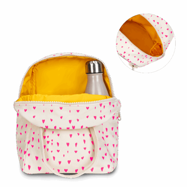 Fluf - Zipper Lunch Bag - Tiny Hearts - Image 2