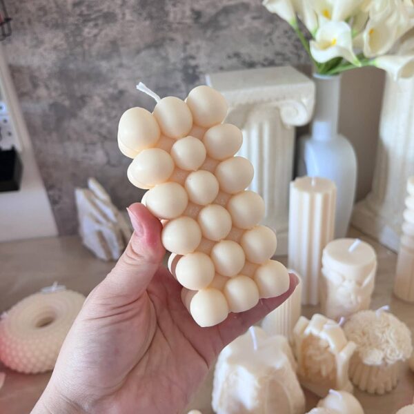 High Cube Candle Cream, Sea Salt & Orchid - Image 3