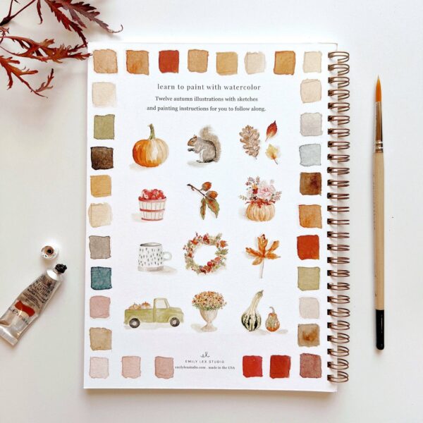 emily lex studio - Autumn watercolor workbook - Image 2