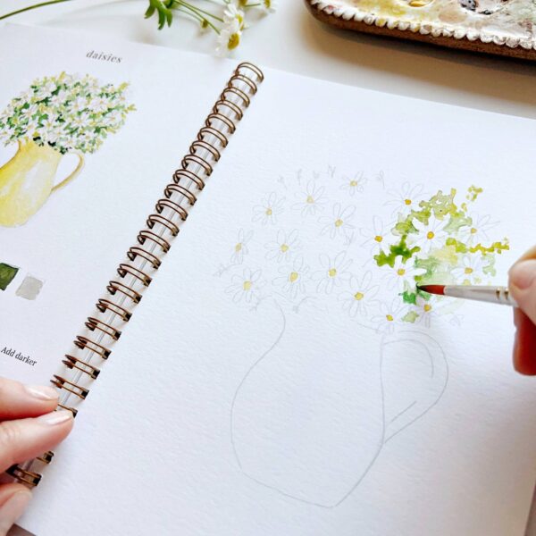 emily lex studio - Flowers watercolor workbook - Image 8