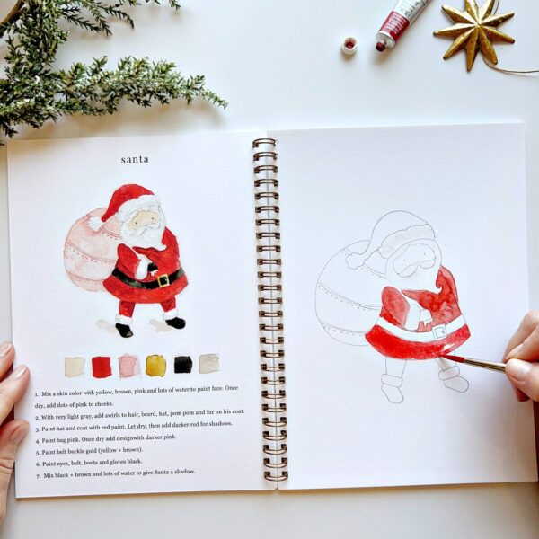 emily lex studio - Christmas watercolor workbook - Image 3