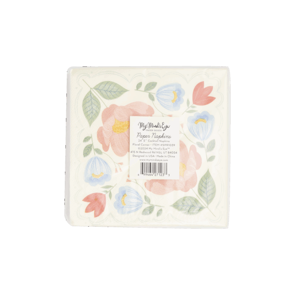 Floral Corner Napkins - Image 3