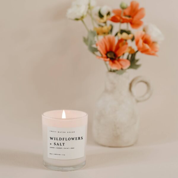 Wildflowers and Salt 11 oz Soy Candle - Image 3