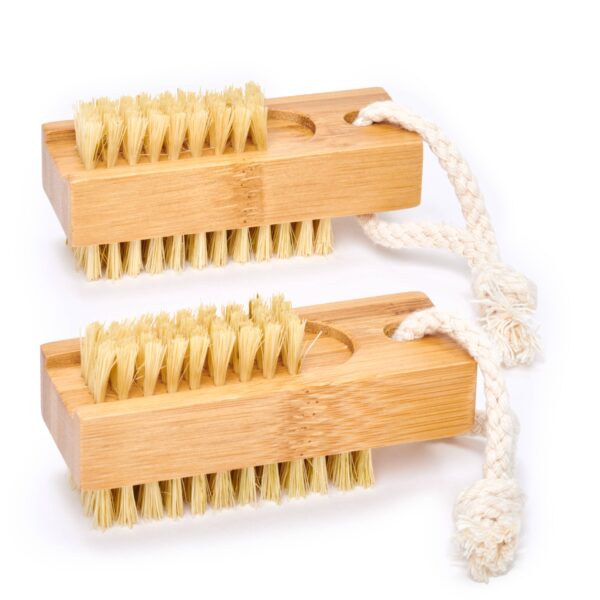Wood Nail Brush (Plastic Free, Vegan) - Image 2