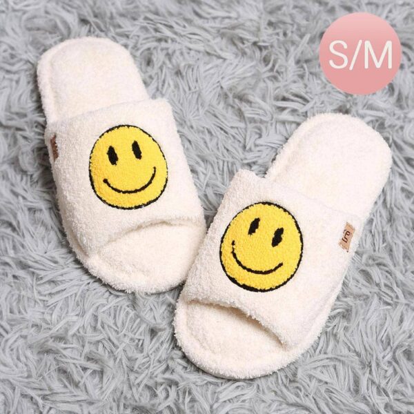 Smile Face Pointed Soft Home Indoor Floor Slippers - Image 2