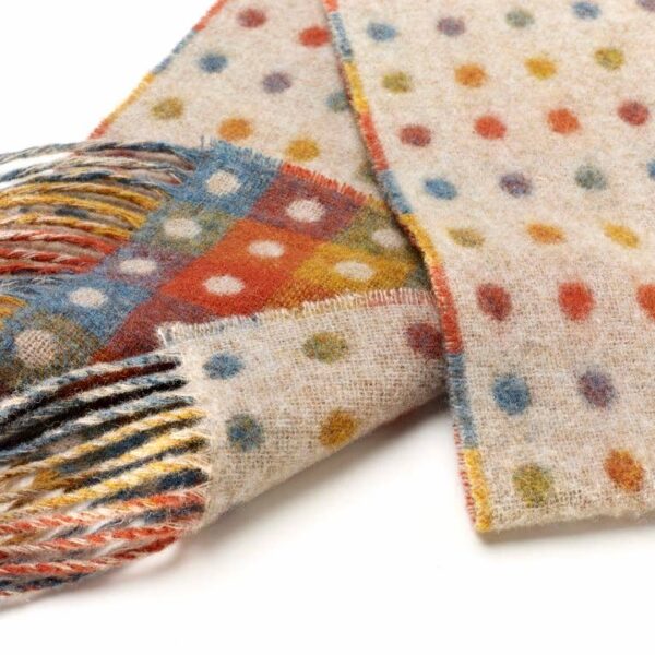 Bronte Moon - Spot Check Scarf Selection - Merino Lambswool - Made in UK - Image 6