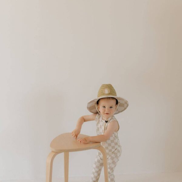 Harem Bamboo Romper | Checkerboard: 3-6 Months - Image 3