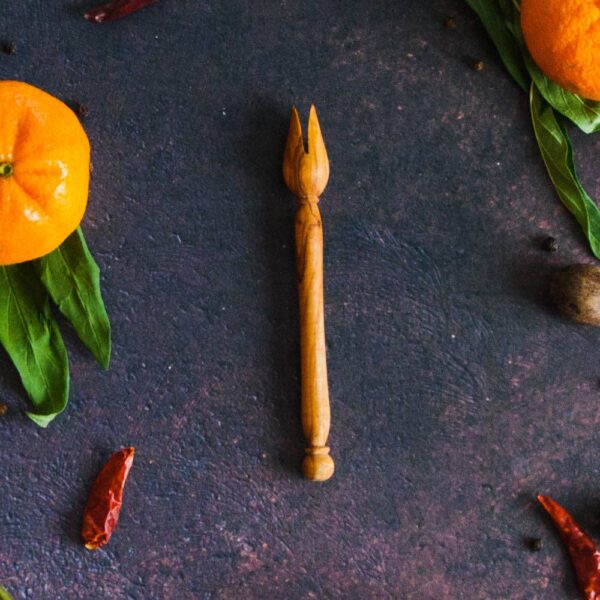 Vesper & Vine - Olive Wood Pickle Fork - Image 2