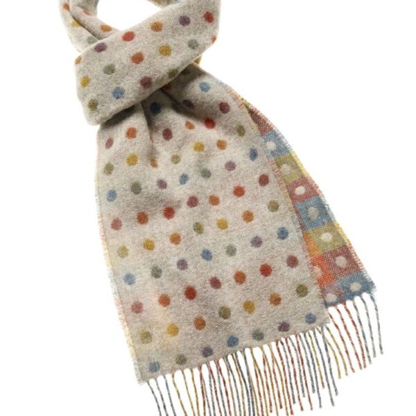 Bronte Moon - Spot Check Scarf Selection - Merino Lambswool - Made in UK - Image 3