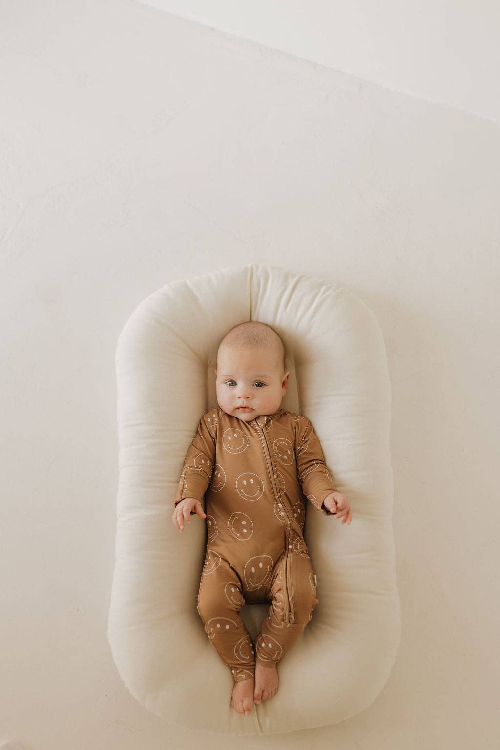 Bamboo Zip Pajamas | Sandstone Smiles: 12-18 Months