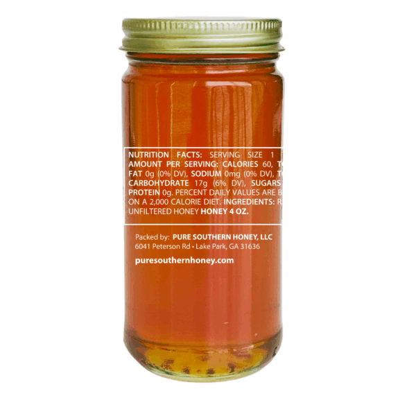 Honey 8 oz. Raw, Unfiltered, and Unheated