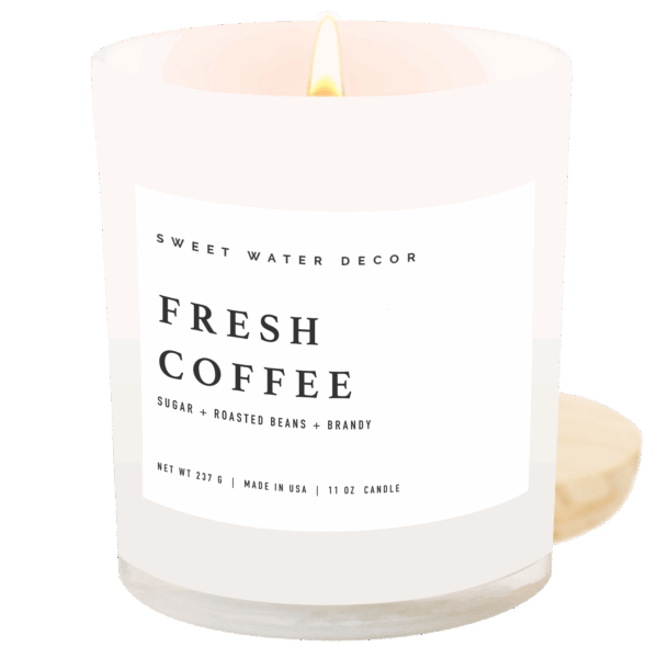Fresh Coffee 11 oz Soy Candle - Image 3