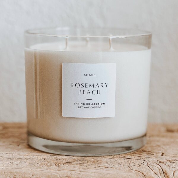 Agapé Candles - ROSEMARY BEACH CANDLE - Image 4