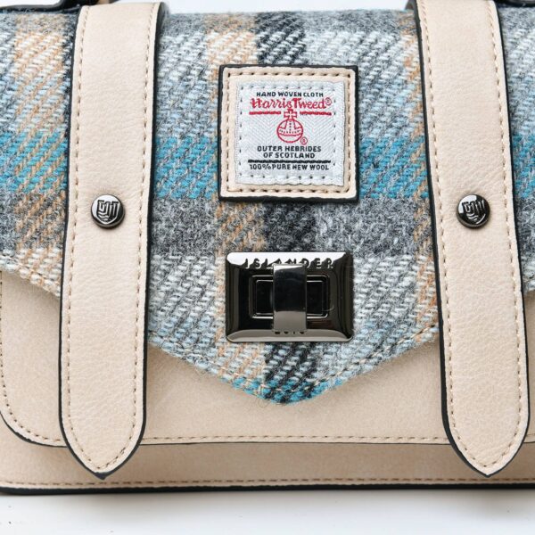 The Mini Satchel: Black Herringbone - Image 3