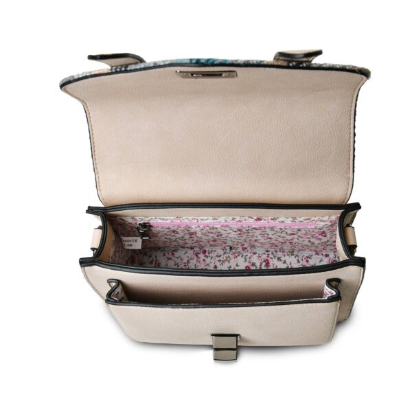 The Mini Satchel: Black Herringbone - Image 5