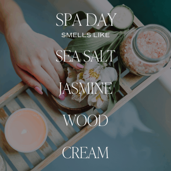 Spa Day 15 oz Soy Candle, Matte Jar - Image 4
