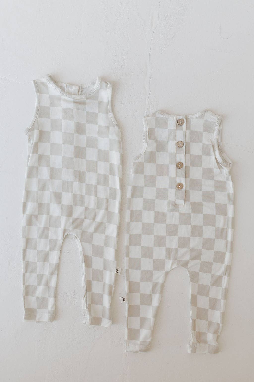 Harem Bamboo Romper | Checkerboard: 12-18 Months - Image 7