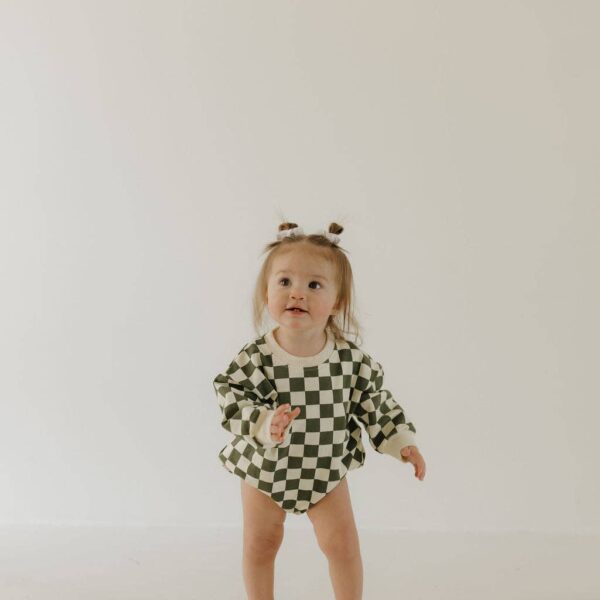 Sweatshirt Romper | Lucky: 18-24 Months - Image 2
