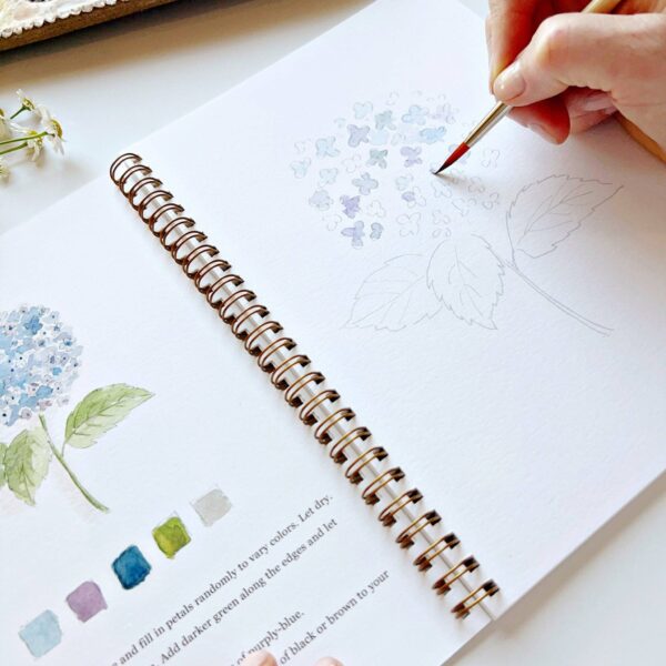 emily lex studio - Flowers watercolor workbook - Image 4