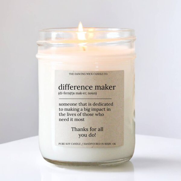 Difference Maker Candle Mini Lavender Vanilla - Image 4
