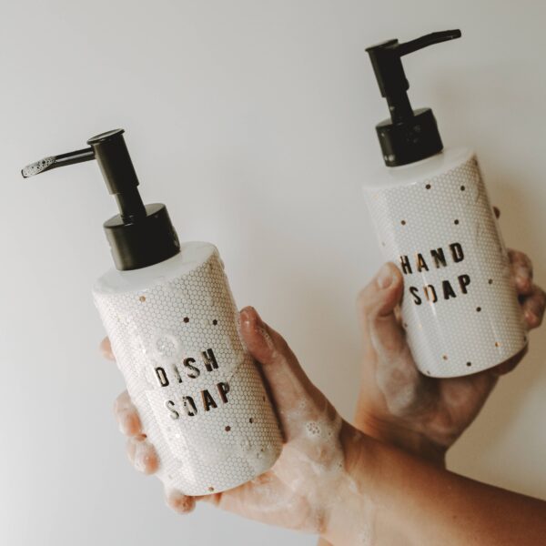 8.5oz Honeycomb Tile Hand Soap Dispenser - Image 7