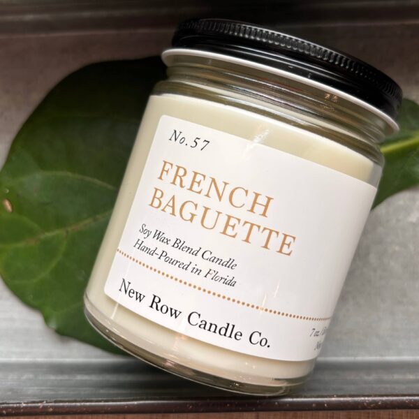 French Baguette Wood Wick Farmhouse Candle