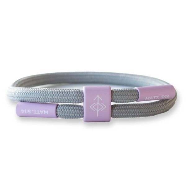 BE THE LIGHT Bracelet, Christian Cord Bracelet - Image 3