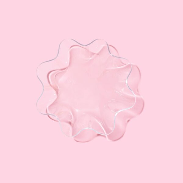 Wavy Acrylic Nesting Bowl - Small - Clear - Image 2