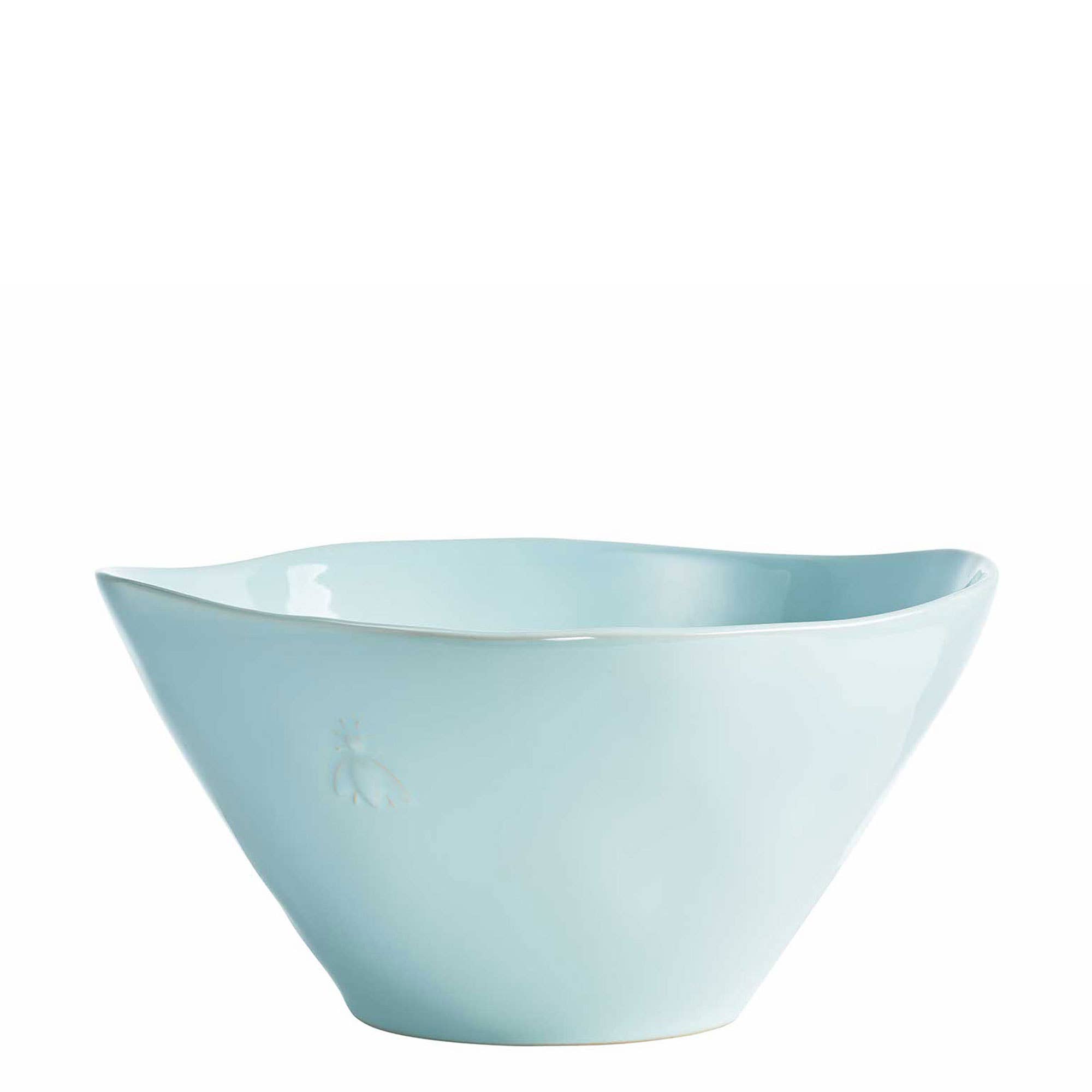 Bee Ceramic Salad Serving Bowl: Bleu