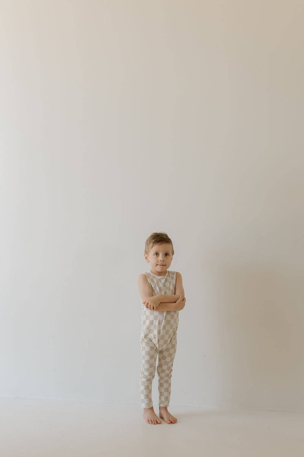 Harem Bamboo Romper | Checkerboard: 12-18 Months - Image 6