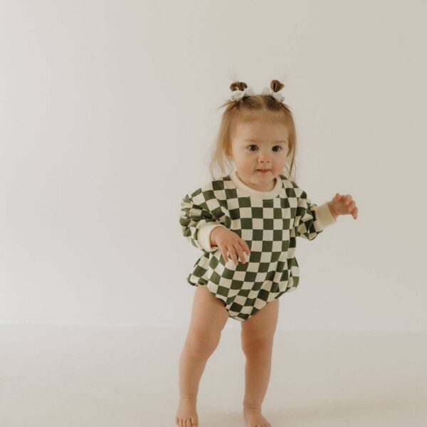 Sweatshirt Romper | Lucky: 18-24 Months - Image 4