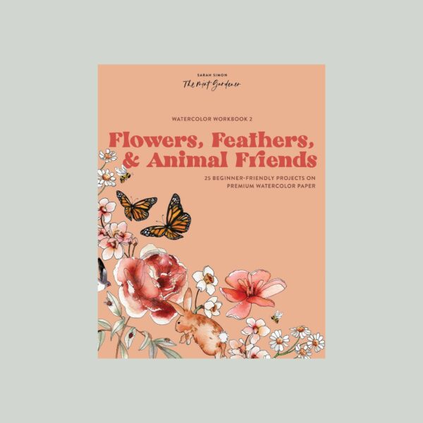Watercolor Workbook 2: Flowers, Feathers, & Animal Friends - Image 3
