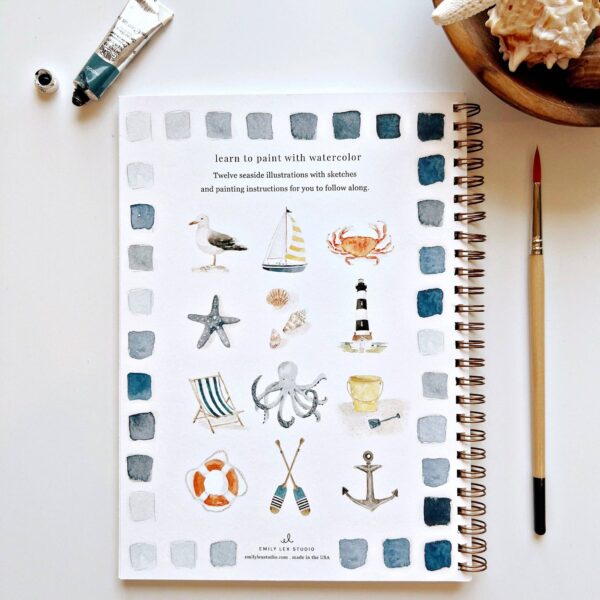 Seaside watercolor workbook - Image 2