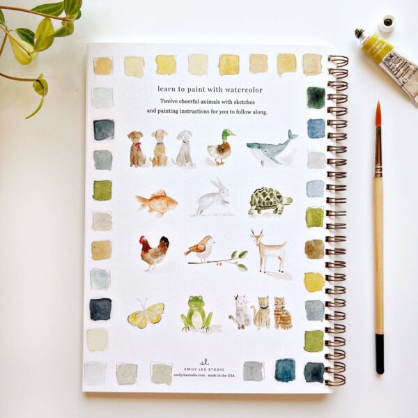 emily lex studio - Animals watercolor workbook - Image 2