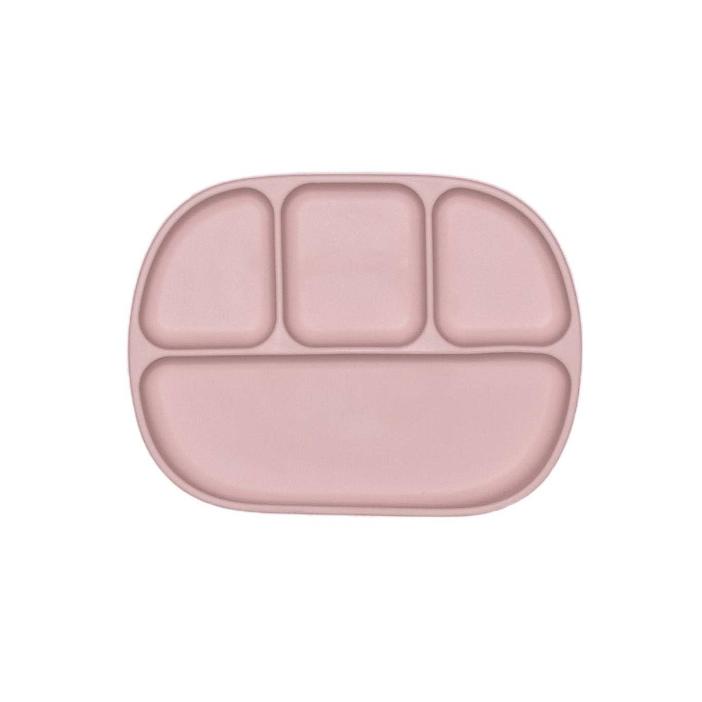 4 Section Suction Plate: Petal Pink